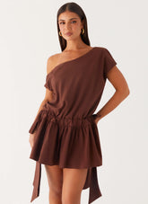 Ettie Mini Dress - Chocolate