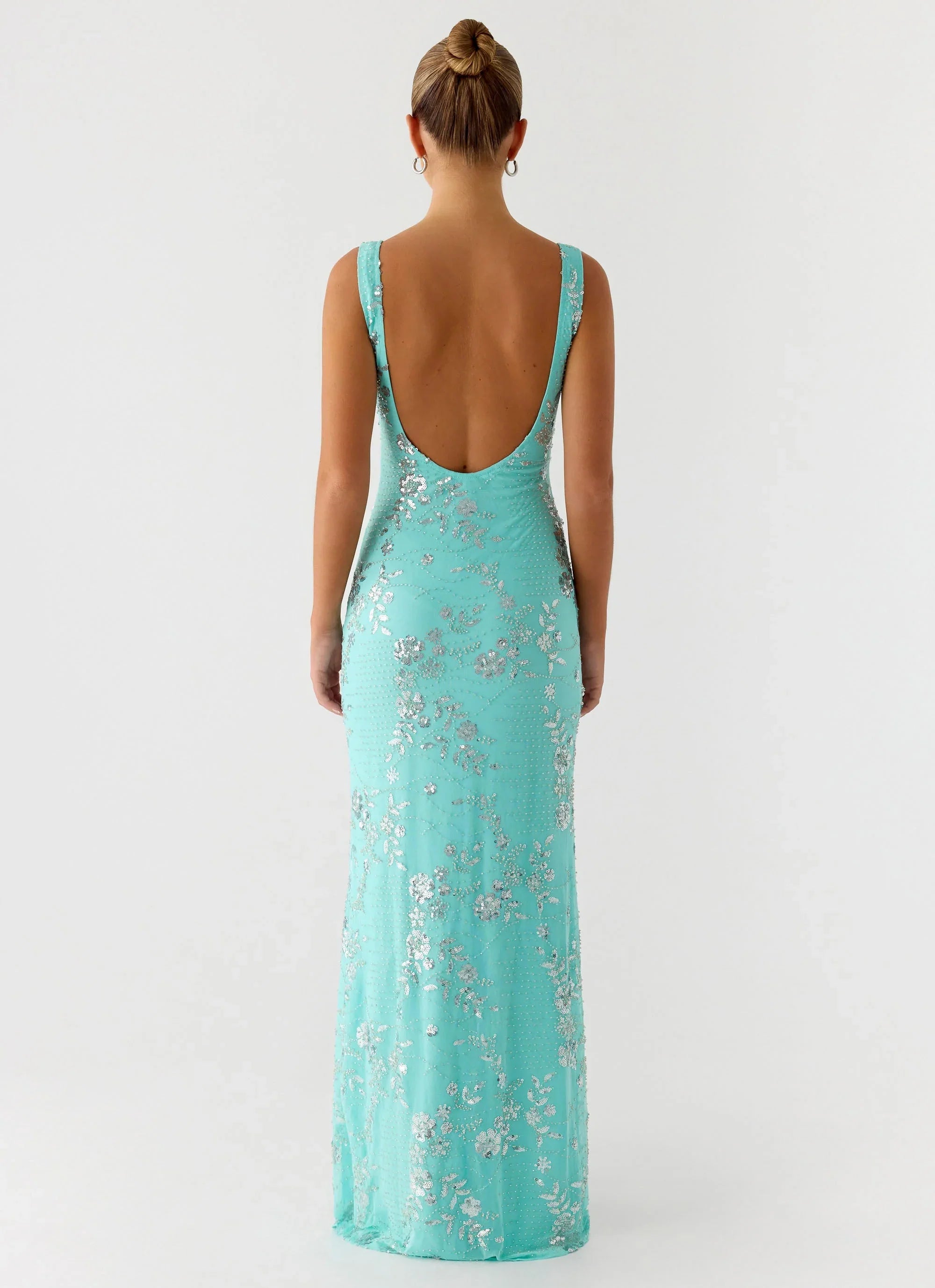 Silvana Maxi Dress - Aqua