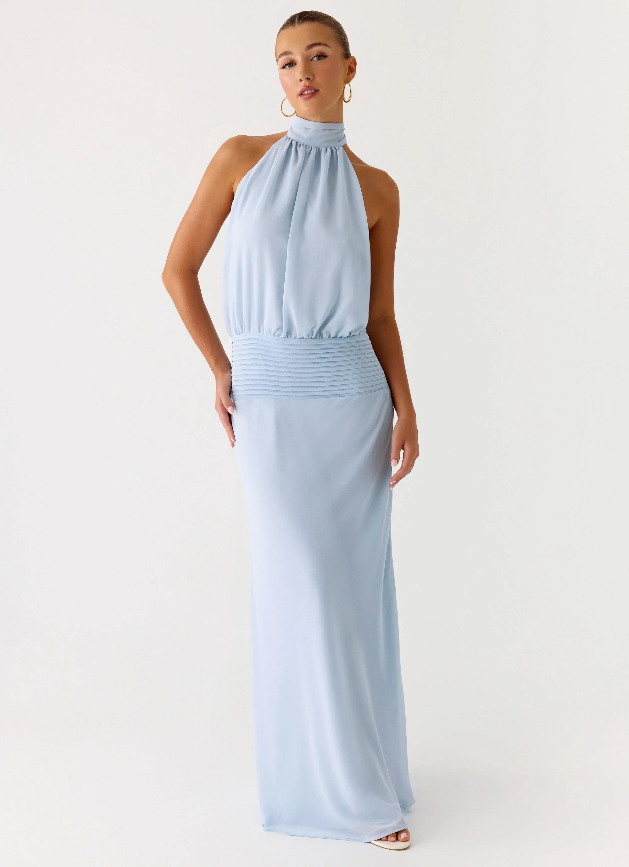 Lalia Maxi Dress - Pale Blue