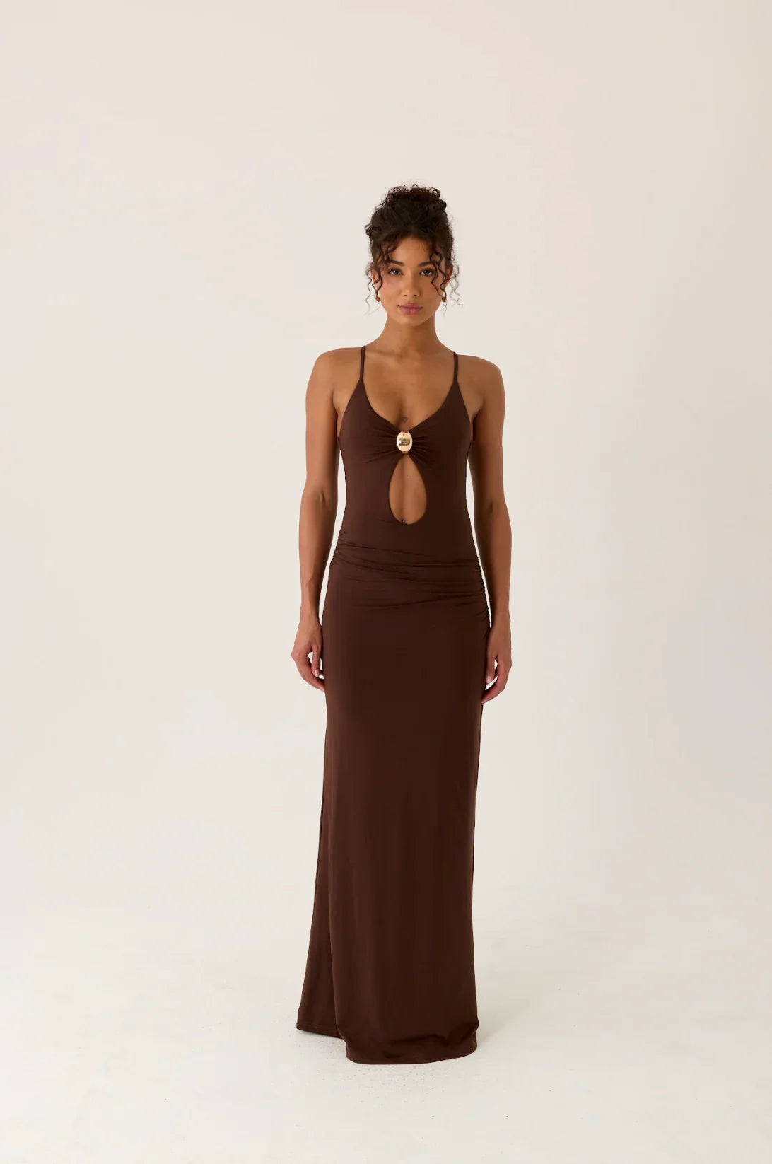 Inez Maxi Dress - Chocolate